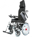 SILLA DE RUEDAS ELÉCTRICA POSA-PIES Y RESPALDO MANUAL