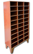 Mueble de melamina -Recepción – Lockers de 30 compartimentos